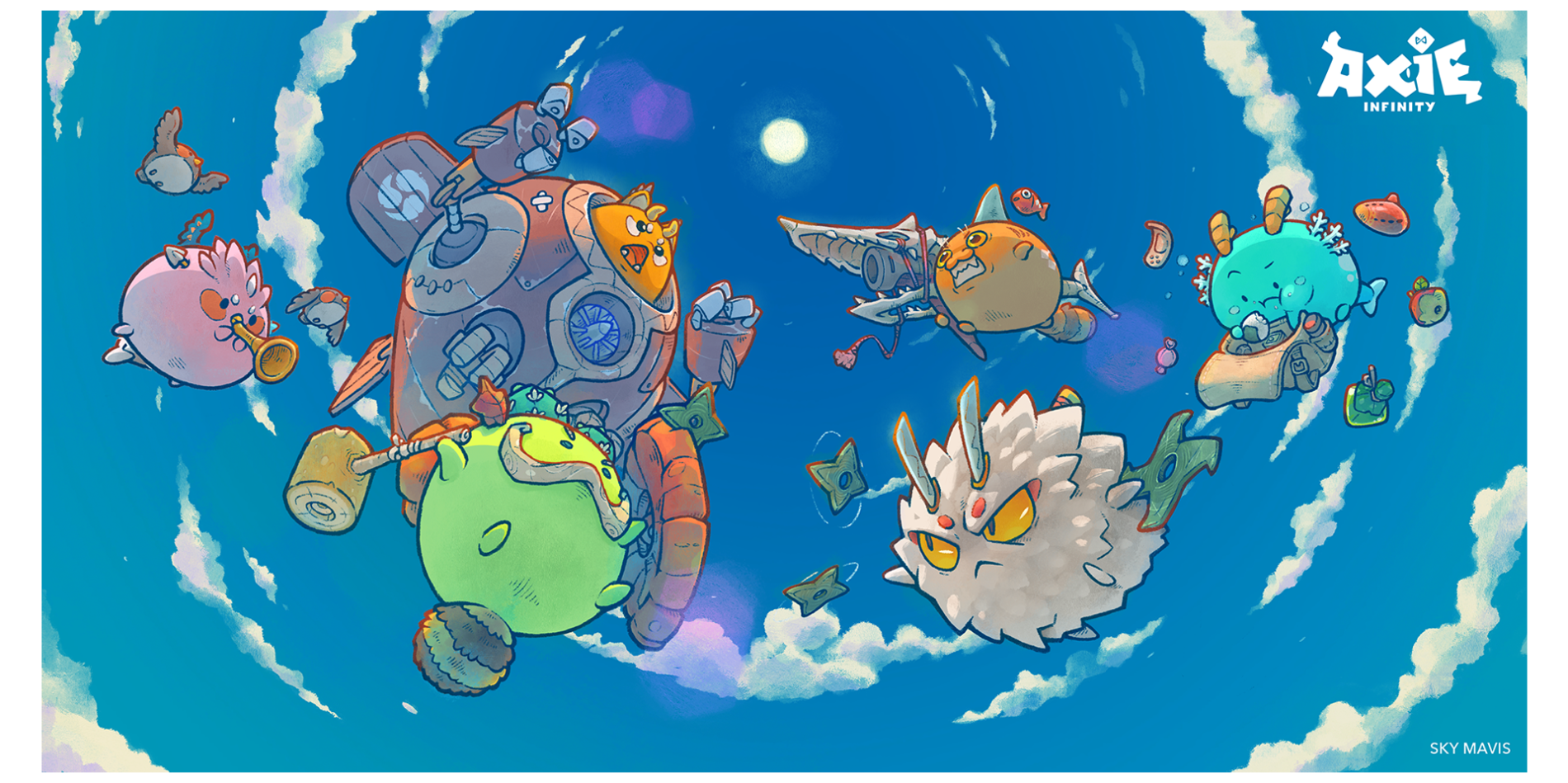 A color image of Axie Infinity. Credit: Sky Mavis